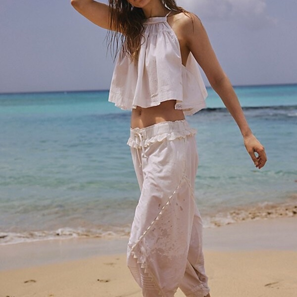 Free People White Jumpsuit